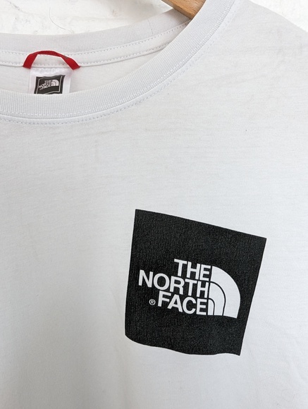 The North Face Crew Neck T Shirt - Size M - White & Black - Cotton - P2P 22" - Picture 8 of 9